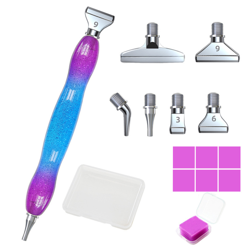 Embroidery Tools - Diamantmalerei Neuer Harz-Dotting-Stift mit Gewindemetallspitze, DIY