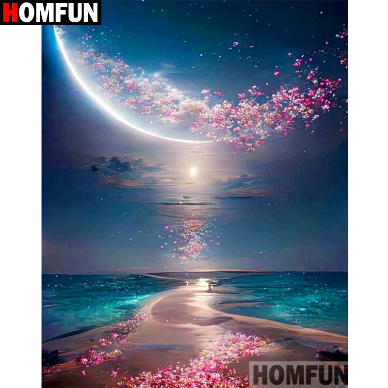 Embroidery Roll Pattern - HOMFUN 5D Diamant Muster Strass Handarbeiten