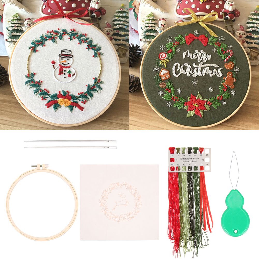 Embroidery Xmas Kits - Kunst Nähen Zubehör Nadel Faden Nadel