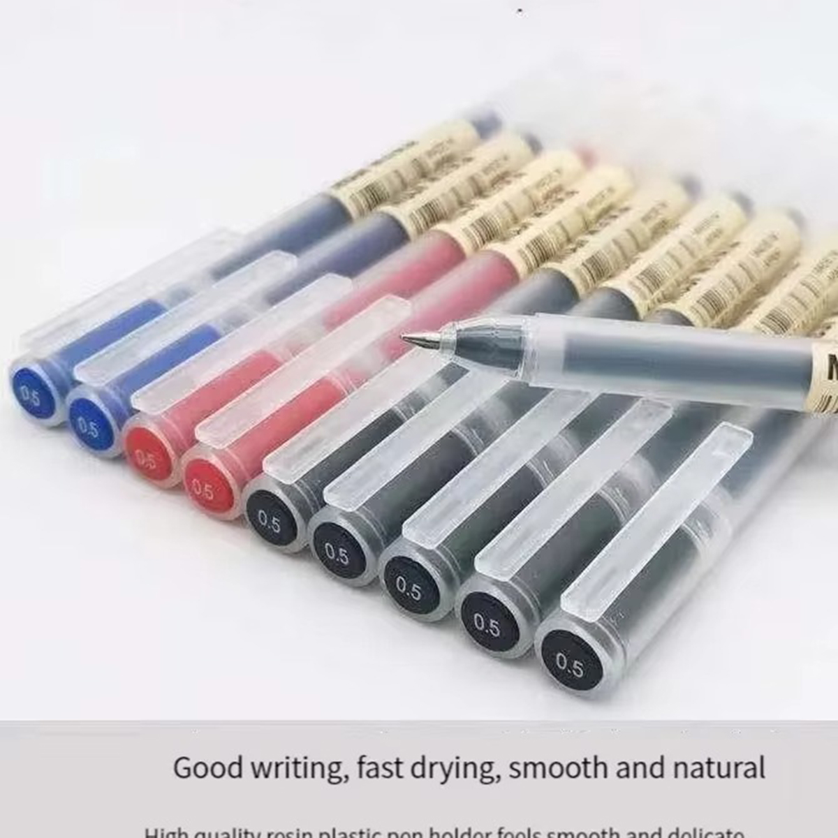 Muji Stationery Gel Pen - 3-6Pcs Kawaii Gel Stift Schwarz/Rot/Blau 0,5mm