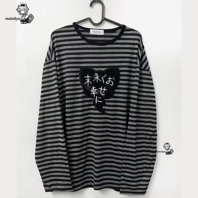 Embroidery Style - Y2K American Punk Vintage O-Ausschnitt Langarm-Shirts
