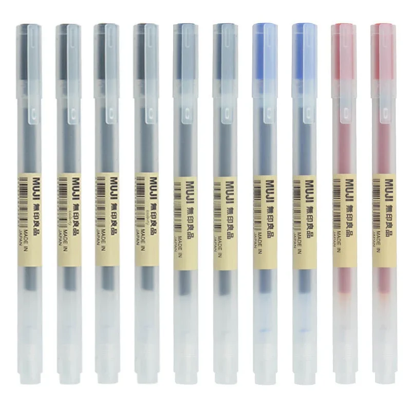 Muji Stationery Gel Pen - 10-30 Teile/satz 0,38/0,5mm Gel stift Schwarz/Blau