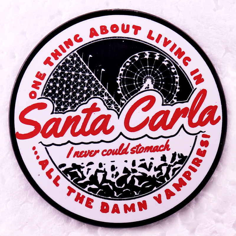 Embroidery Lips - Lost Boys inspirierte Santa Carla Emaille
