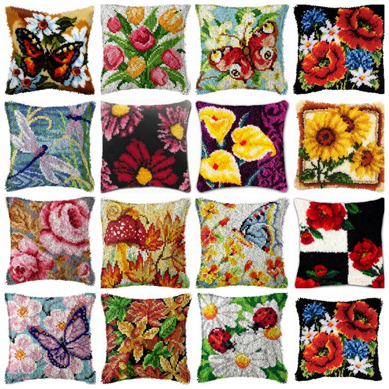 Embroidery Knot - Blumen Pflanze Riegel Haken Kit Knoten