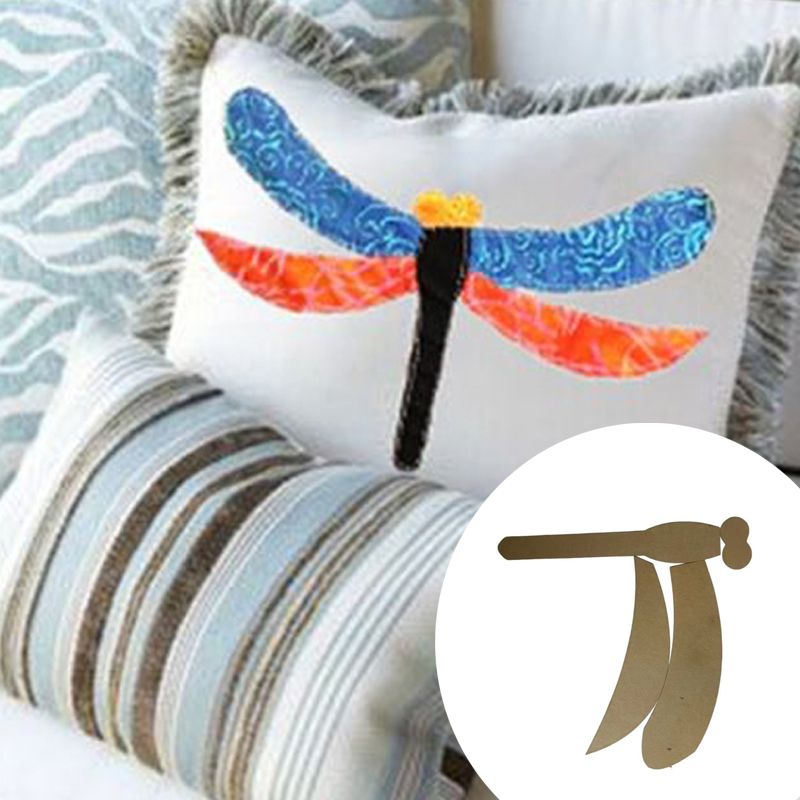 Embroidery Tools - Libellen-Quilt-Vorlage, transparentes Nähmuster, geeignet für Heimwerkerarbeiten,