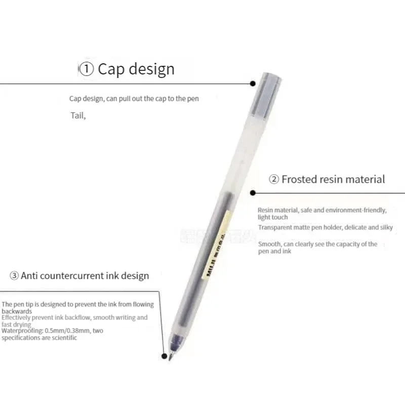 6/8 Teile/satz MUJIs Gel Stift – Muji Stationery Gel Pen Bewertung und Preis