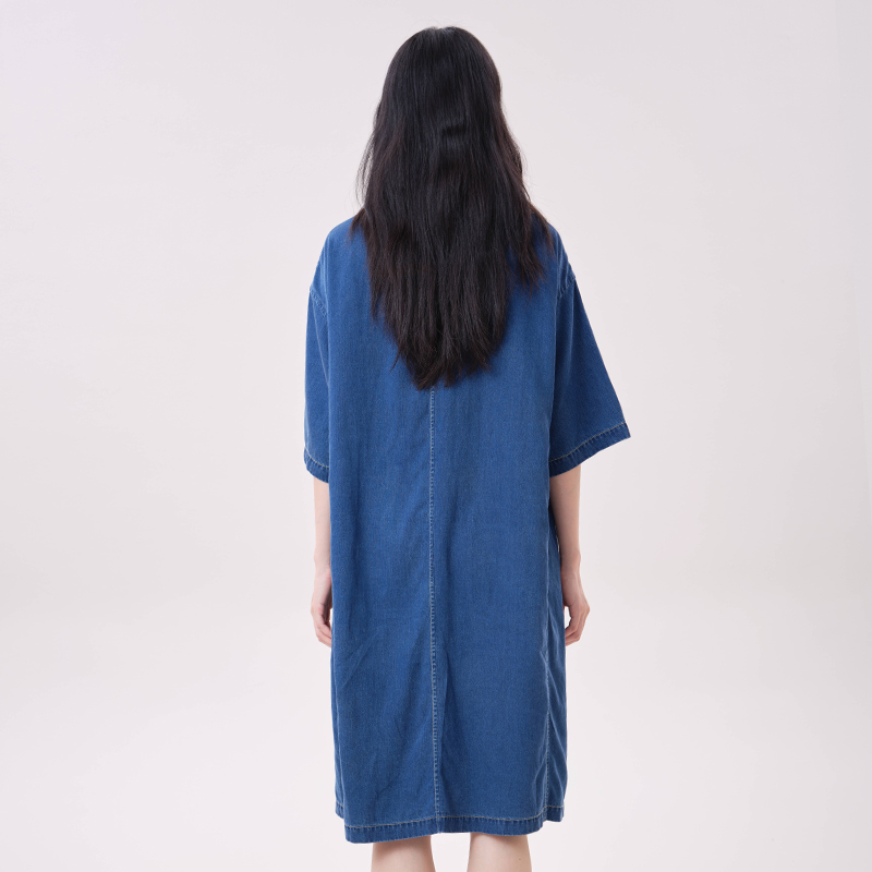 MOVEUP Lyocell-Jeanskleid mit  – Embroidery Cat Bewertung und Preis