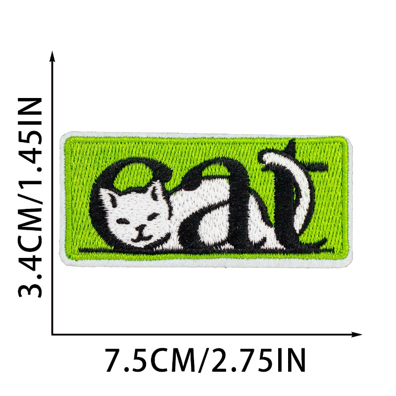 Lustige schwarze Katze, rundes – Embroidery On Black Shirt Bewertung und Preis