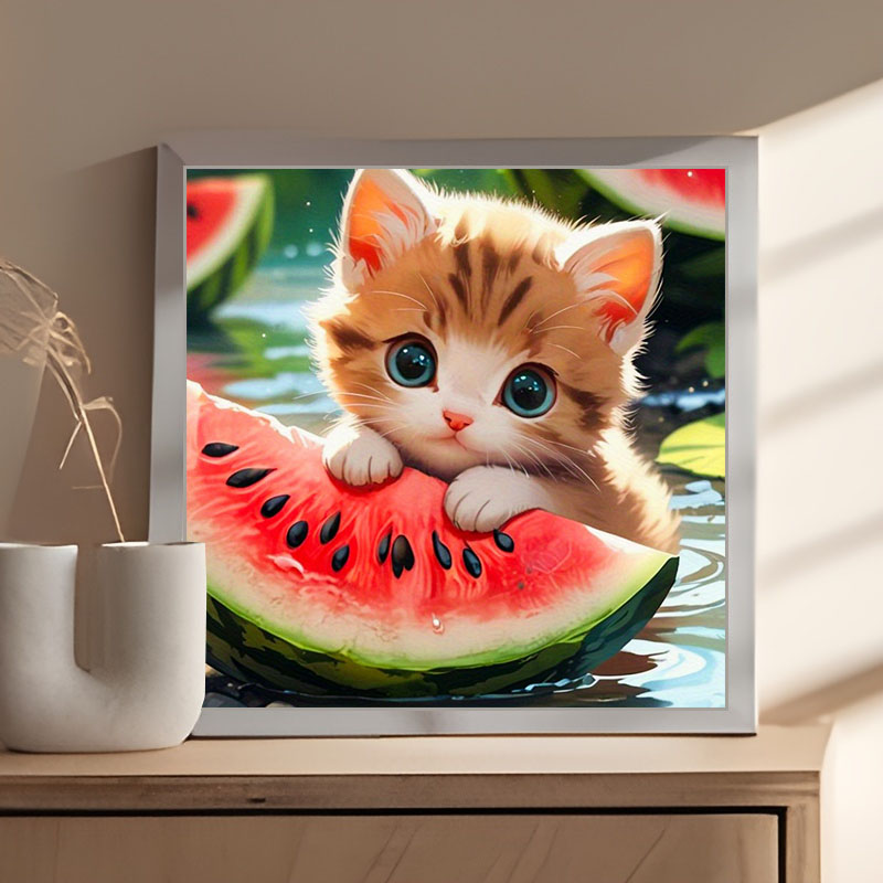 Katzen-5D-Diamantgemälde-Set – – Embroidery Cat Bewertung und Preis