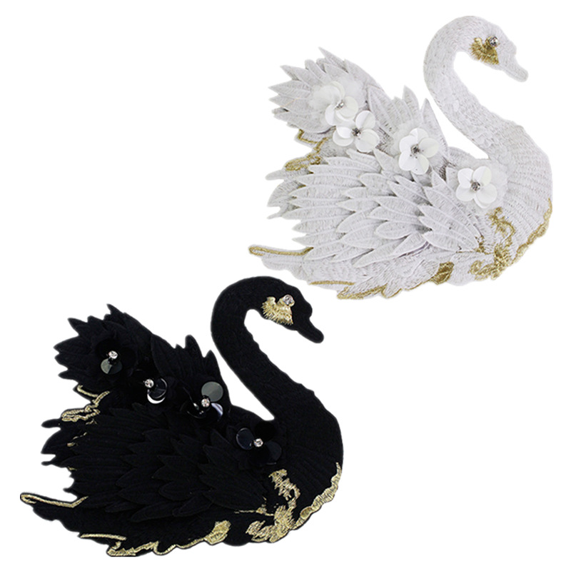 10 Stück/Set Aufnähbare Große  – Embroidery On Black Shirt Bewertung und Preis
