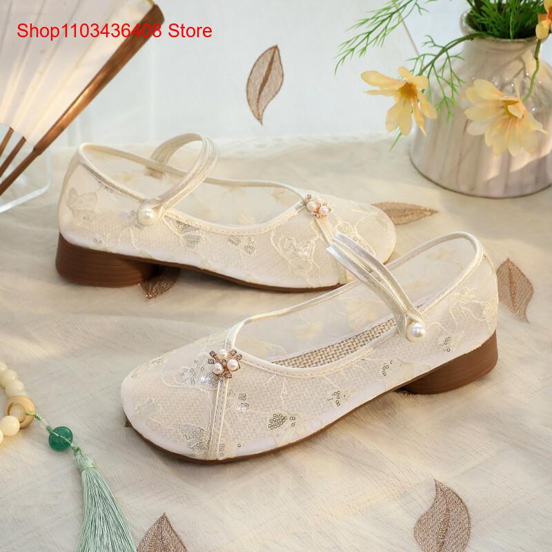 Neue Mesh-Schuhe mit niedrigem – Embroidery Canvas Bewertung und Preis