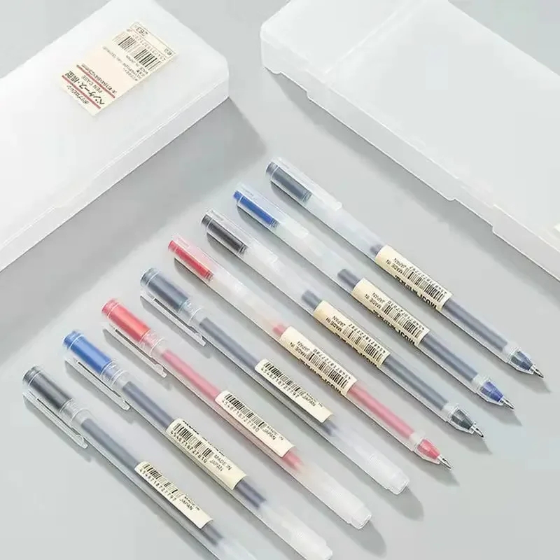 3-6Pcs Kawaii Gel Stift Schwar – Muji Stationery Gel Pen Bewertung und Preis