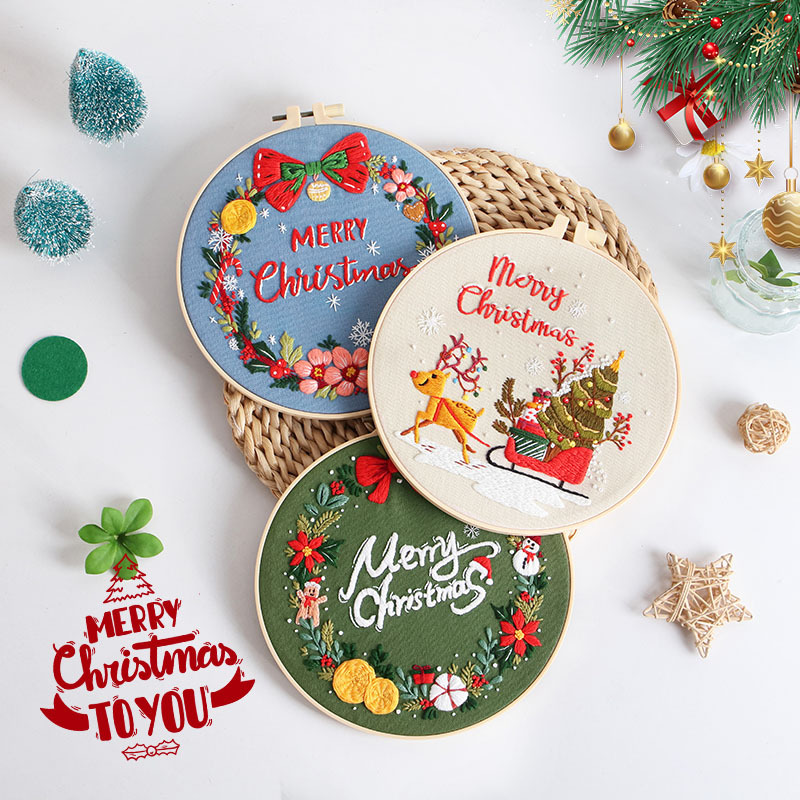 Frohe Weihnachten DIY Stickere – Embroidery Xmas Kits Bewertung und Preis