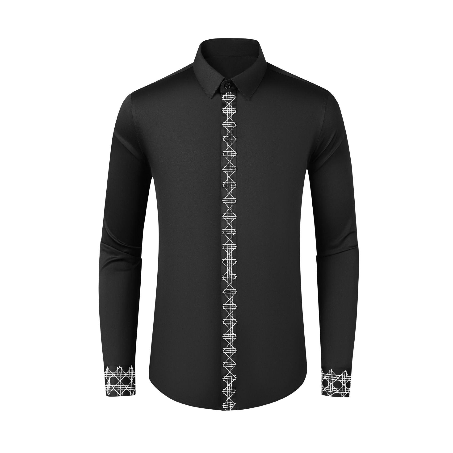 Herbst und Winter neues Produk – Embroidery On Black Shirt Bewertung und Preis