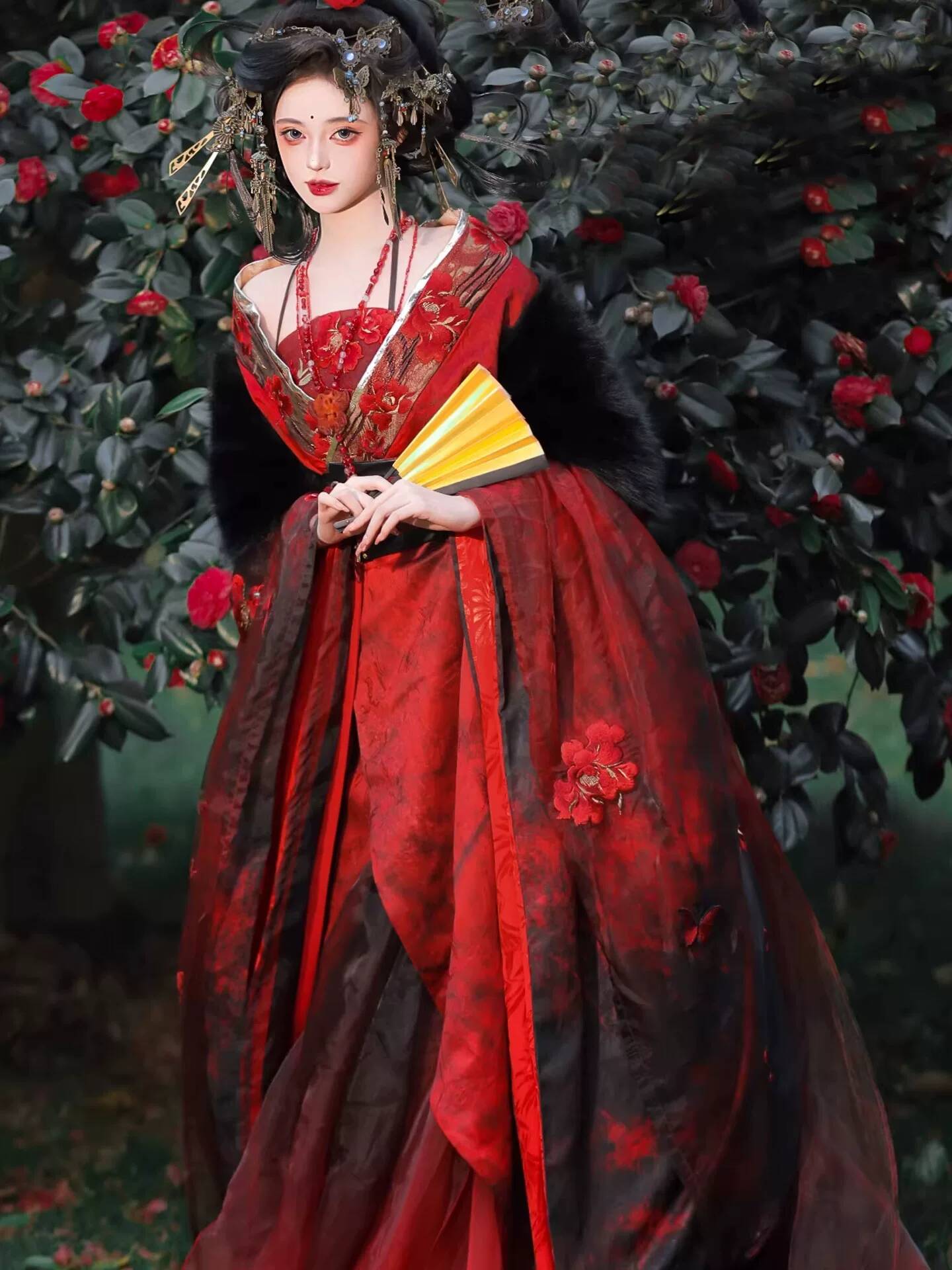 Neues Datura Red Hanfu Damen-K – Embroidery Style Bewertung und Preis