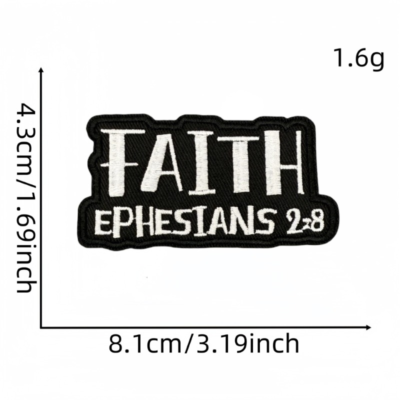 Englische Buchstaben Glaube Li – Embroidery On Black Shirt Bewertung und Preis