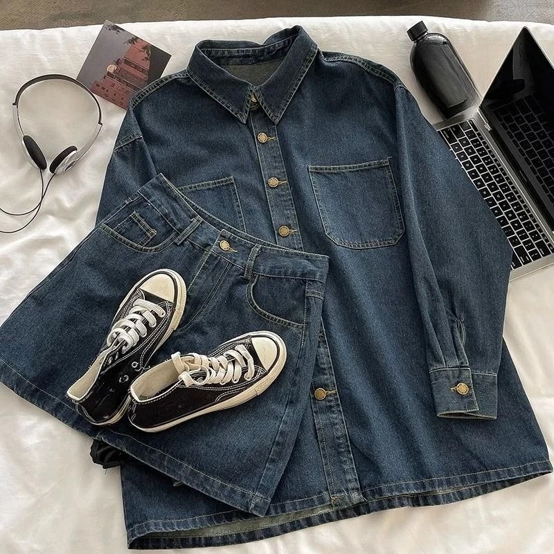 Y2K Denim-Rock-Set: Vintage Ja – Embroidery Style Bewertung und Preis