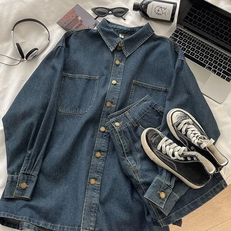 Y2K Denim-Rock-Set: Vintage Ja – Embroidery Style Bewertung und Preis