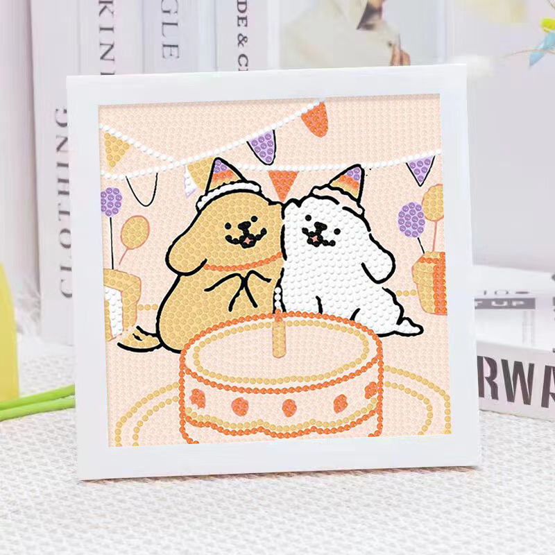 Cartoon-Linienhund Kristall-Di – Embroidery Ideas Bewertung und Preis