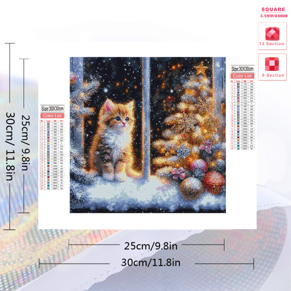 Diamantmalerei, Katze, Tier, k – Embroidery Cat Bewertung und Preis