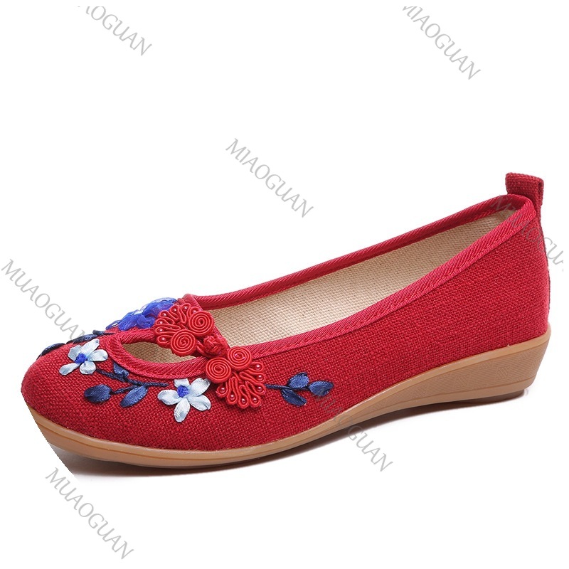 Bestickte Damen-Komfort-Keilab – Embroidery Canvas Bewertung und Preis