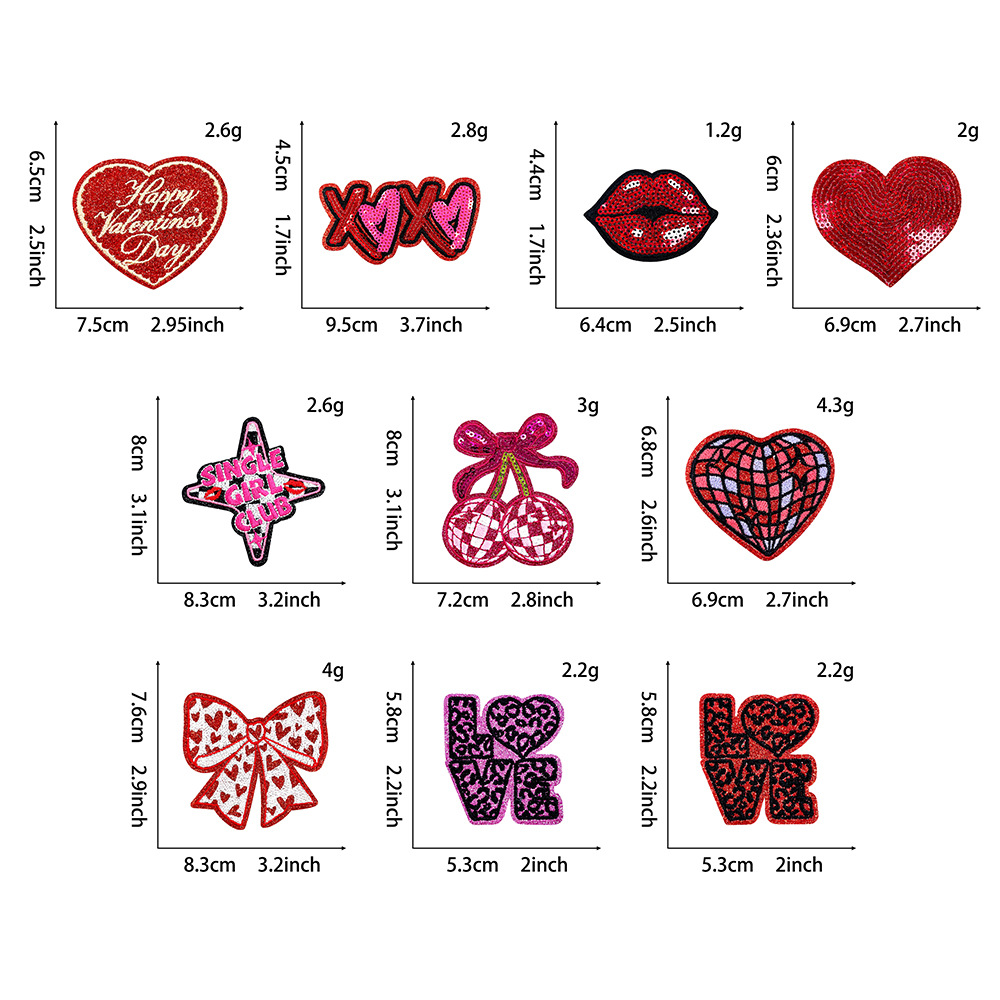 10 teile/satz 2026 Neue Valent – Embroidery Lips Bewertung und Preis