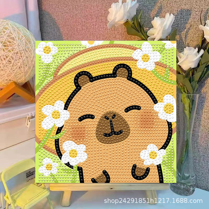 Cartoon Capibala Kristall-Diam – Embroidery Ideas Bewertung und Preis